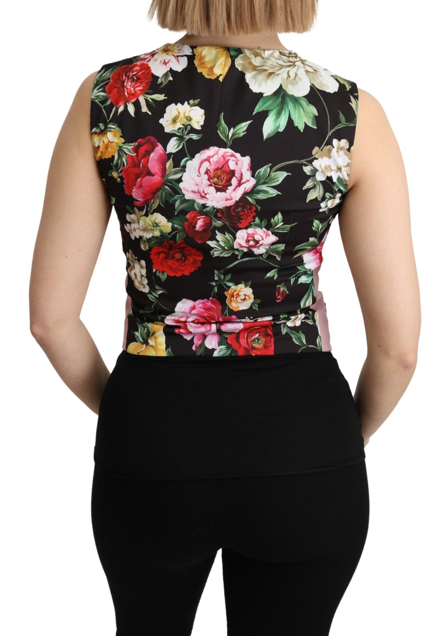 Dolce & Gabbana Gilet sans manches rose en coton