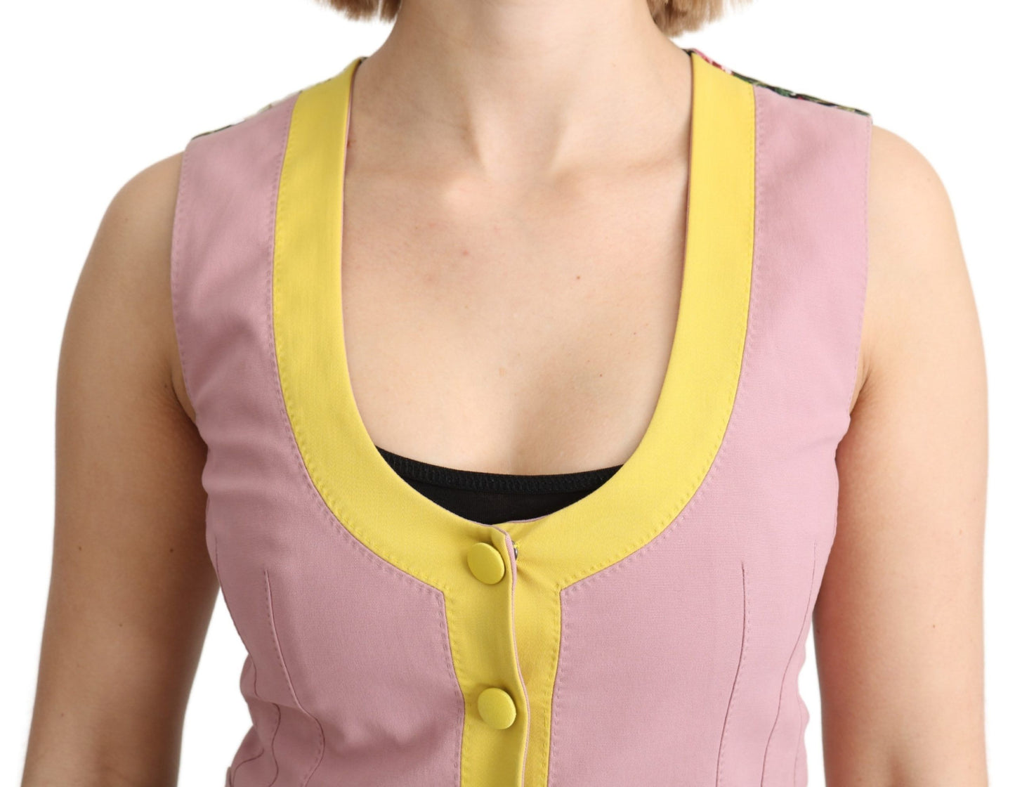 Dolce & Gabbana Gilet sans manches rose en coton
