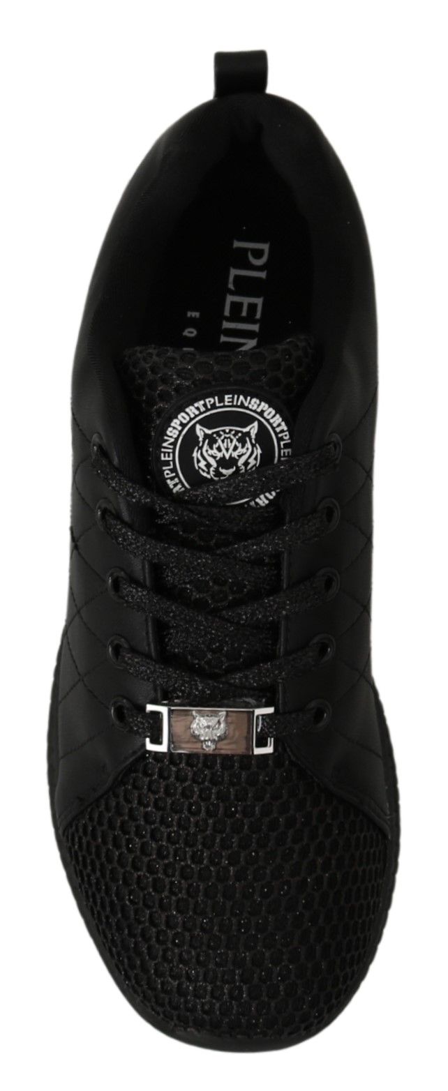 Baskets de course décontractées noires Philipp Plein