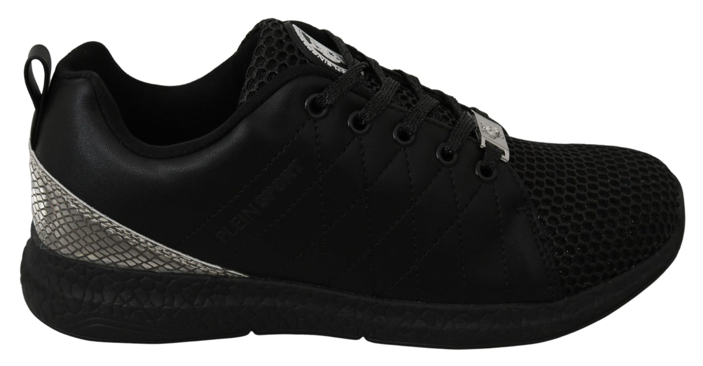 Baskets de course décontractées noires Philipp Plein
