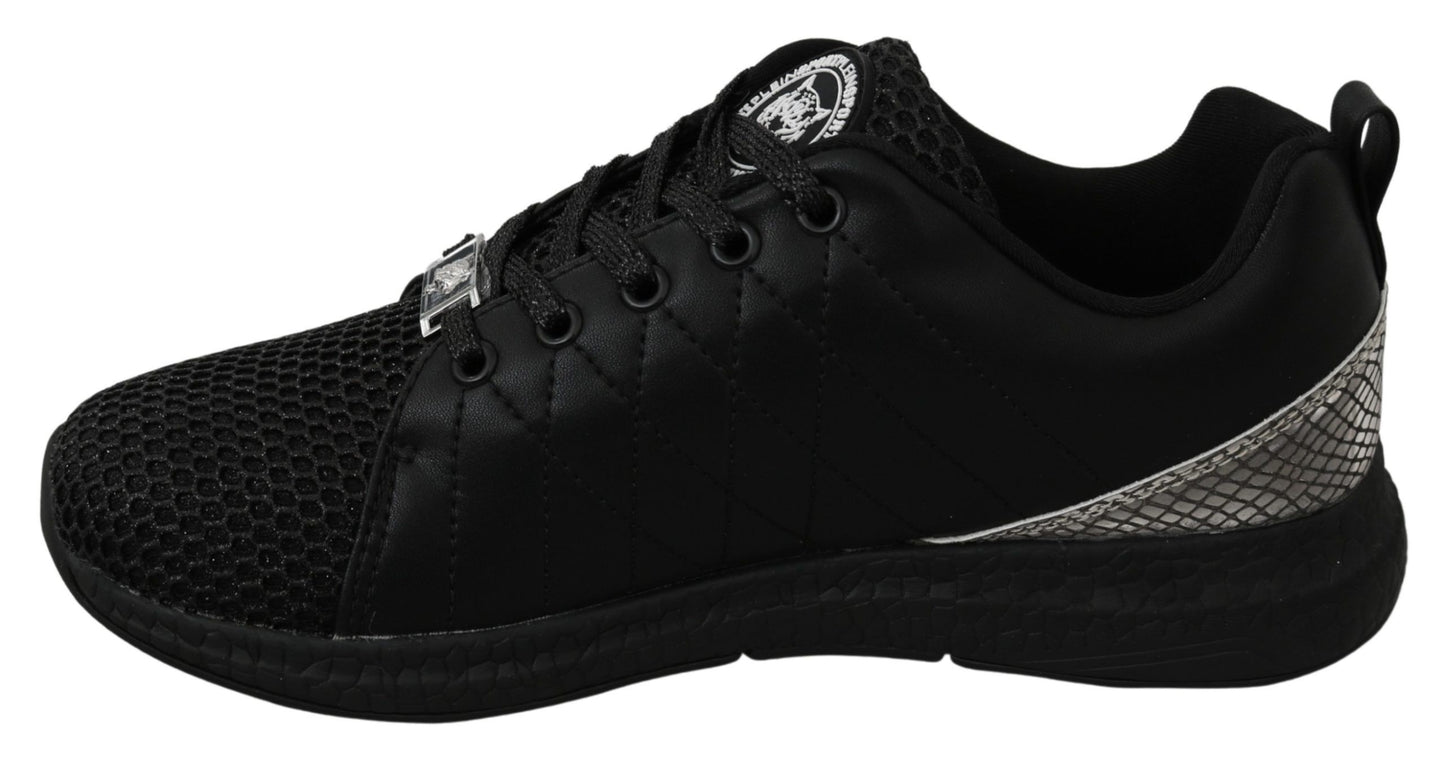 Baskets de course décontractées noires Philipp Plein