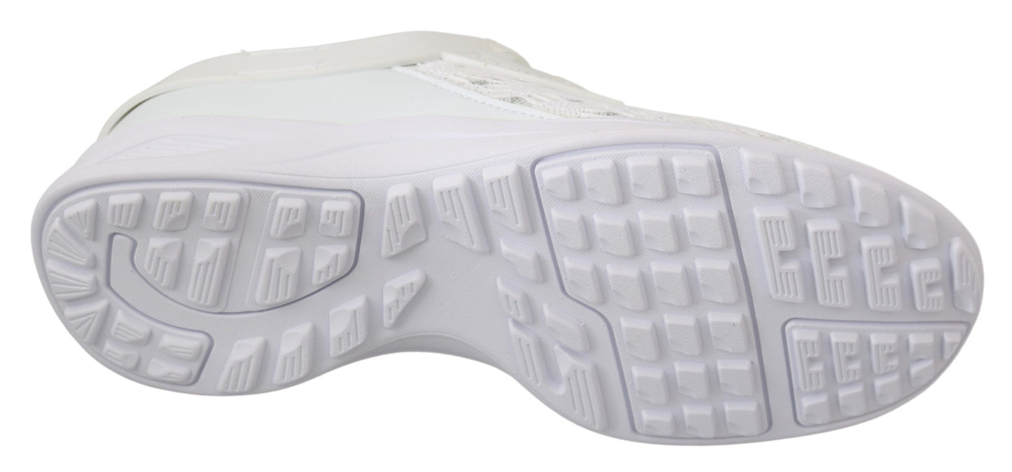Baskets décontractées blanches en polyester Philipp Plein