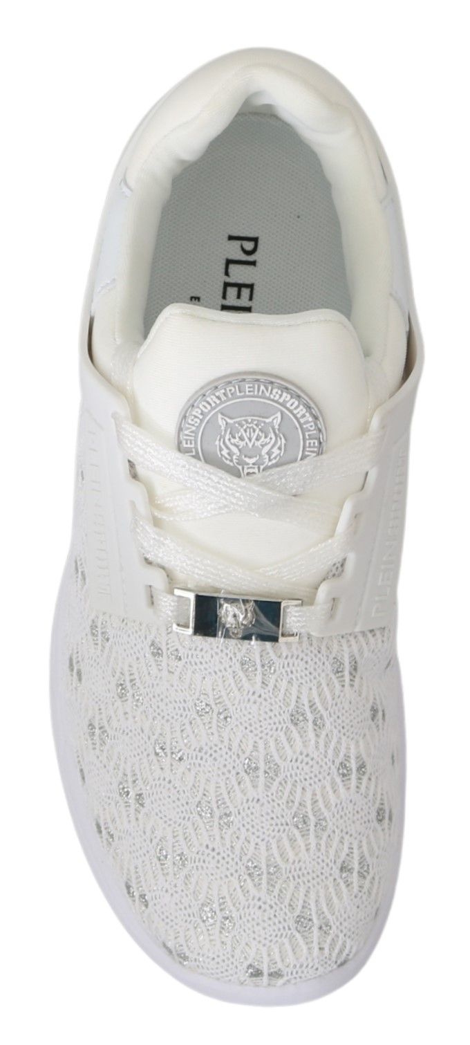 Baskets décontractées blanches en polyester Philipp Plein
