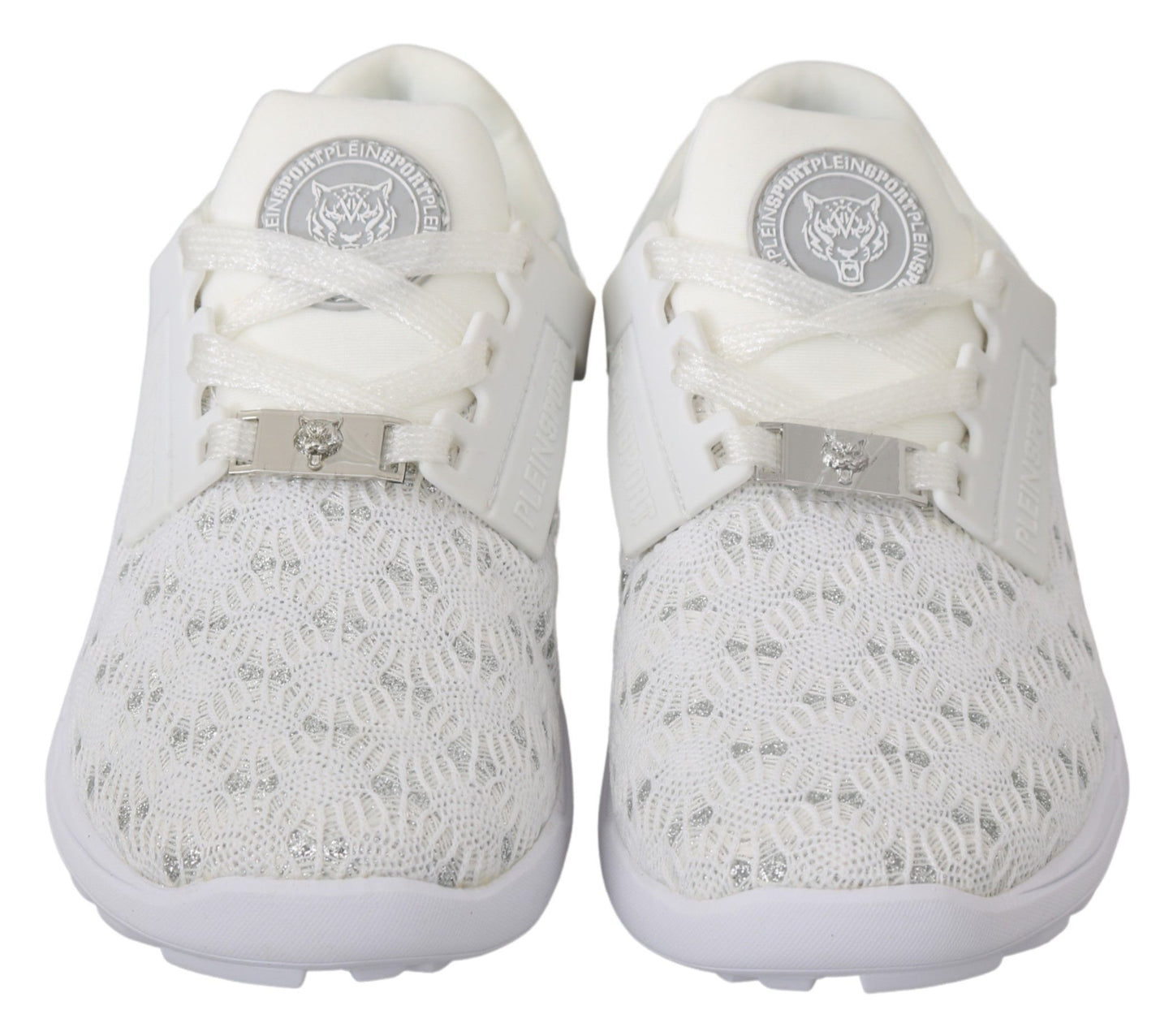 Baskets décontractées blanches en polyester Philipp Plein