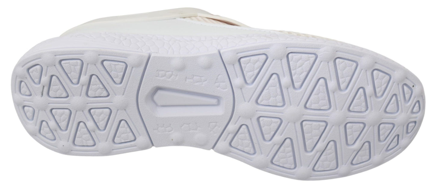 Baskets Becky blanches et roses en polyester Philipp Plein