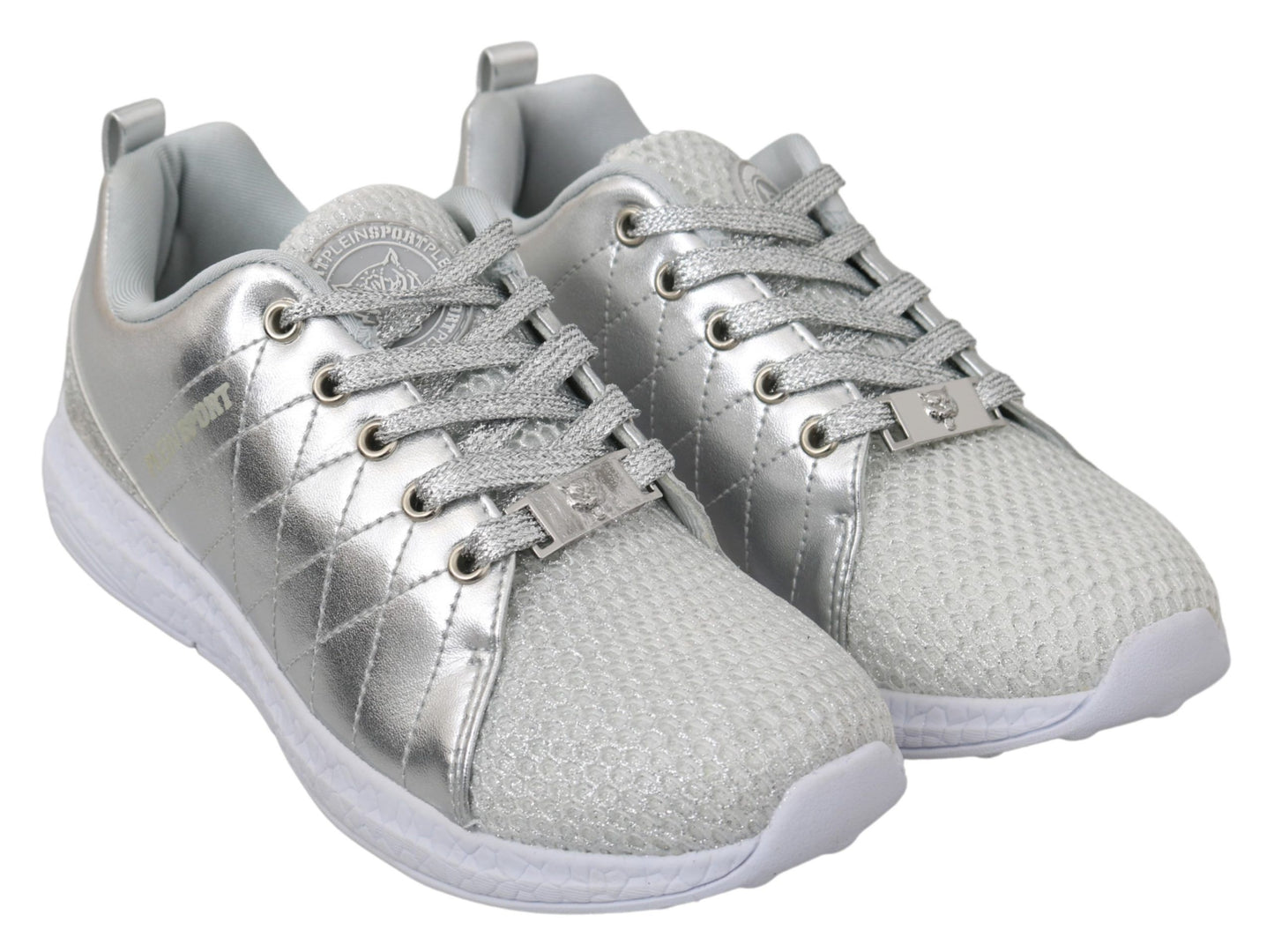 Baskets Philipp Plein Gisella en polyester argenté