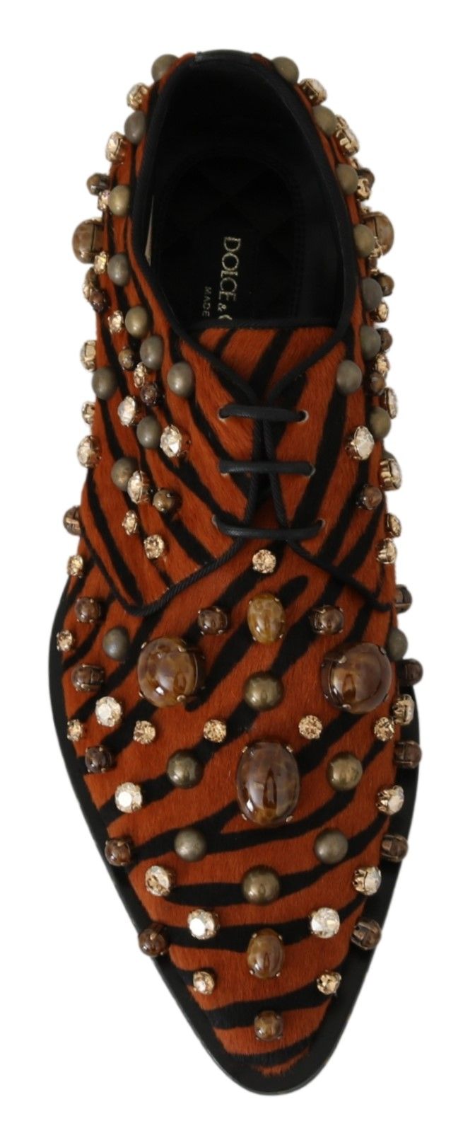 Chaussures Broque en poil de poney orange Dolce & Gabbana