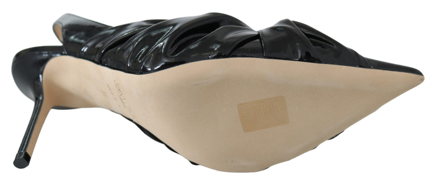 Jimmy Choo Elegante Pumps mit spitzer Zehenpartie aus schwarzem Leder