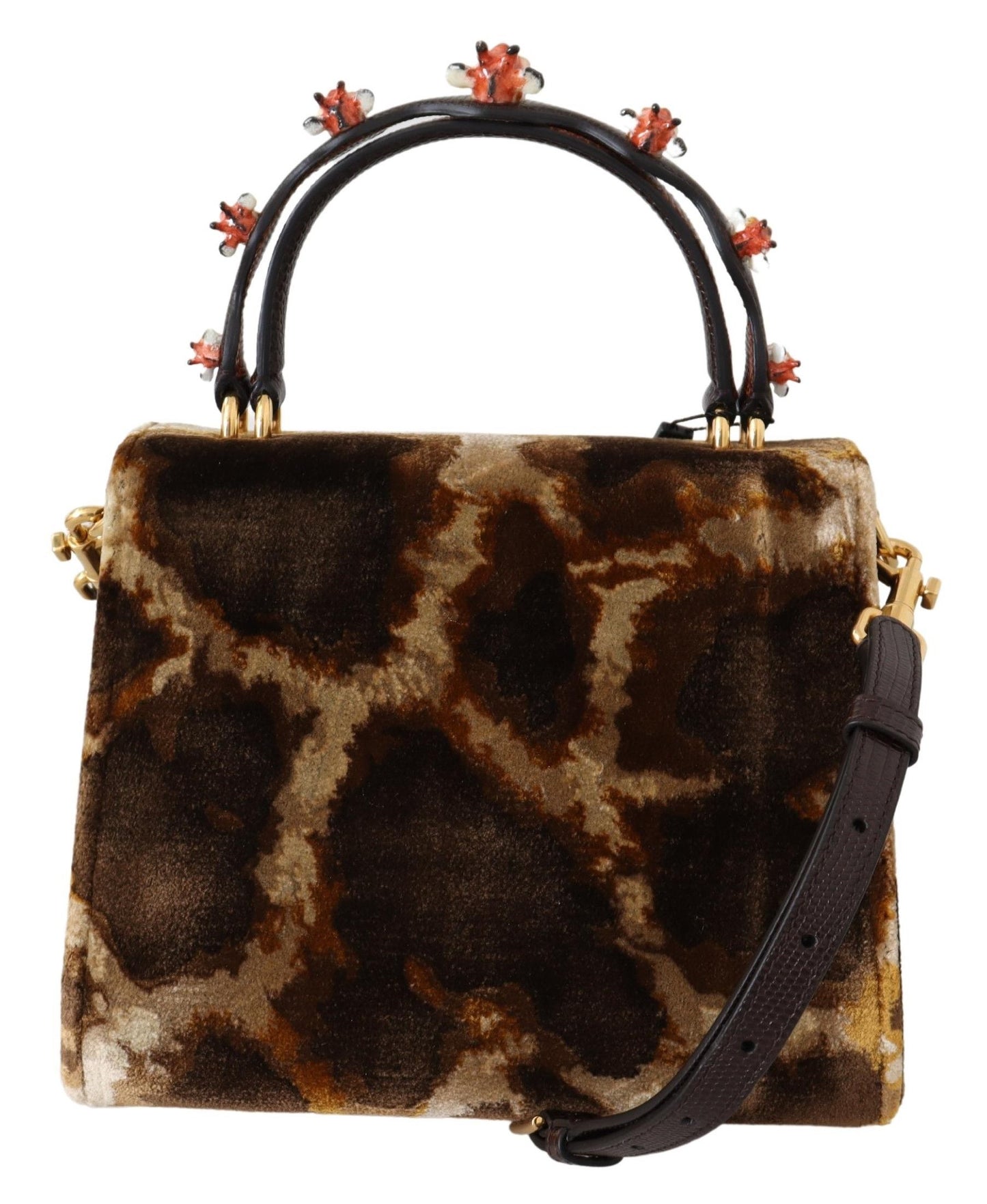Dolce & Gabbana Sac à main à bandoulière girafe marron Sac à main Borse WELCOME