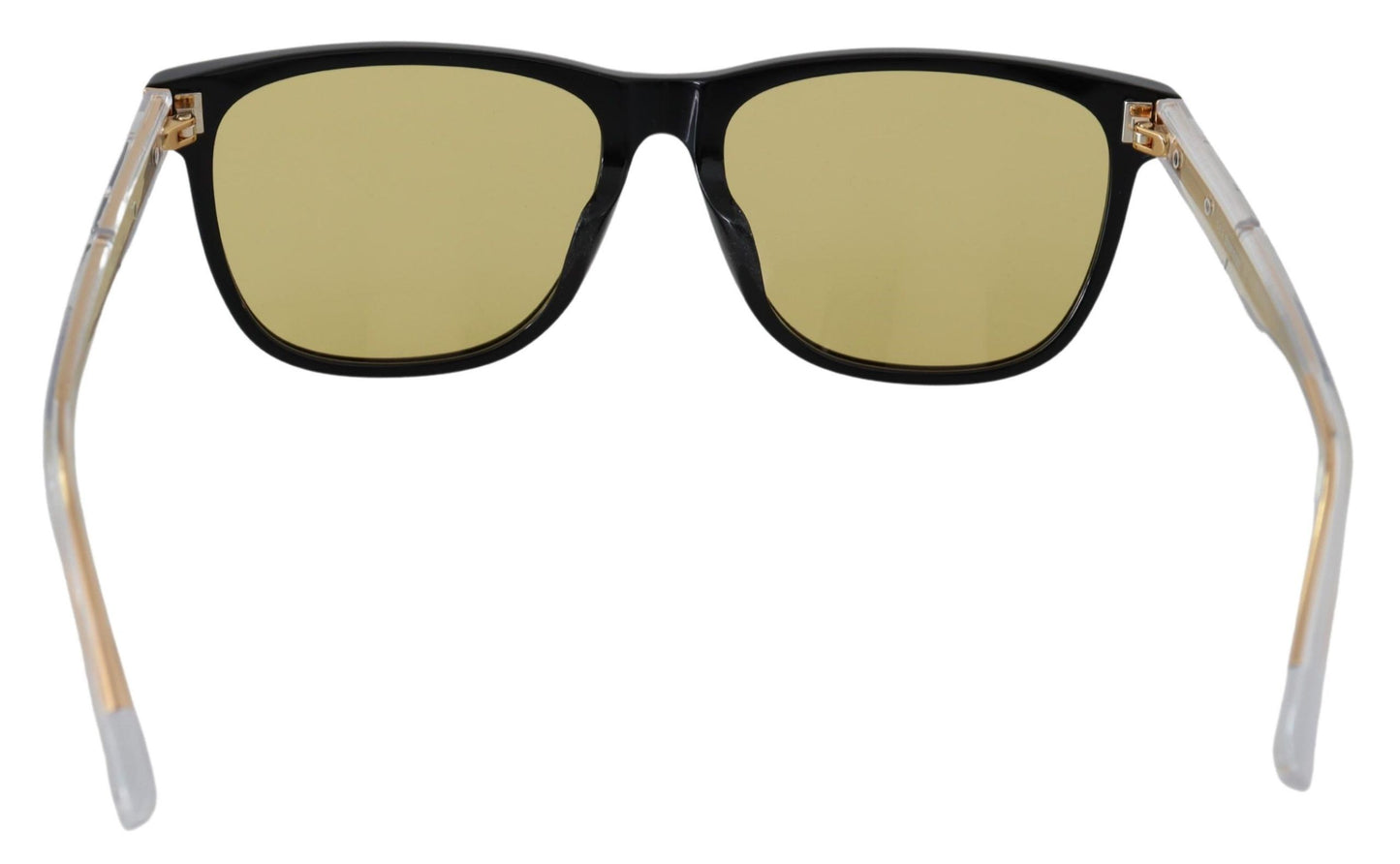 Lunettes de soleil Diesel DL0330-D 01E 57 à monture noire et verres jaunes transparents