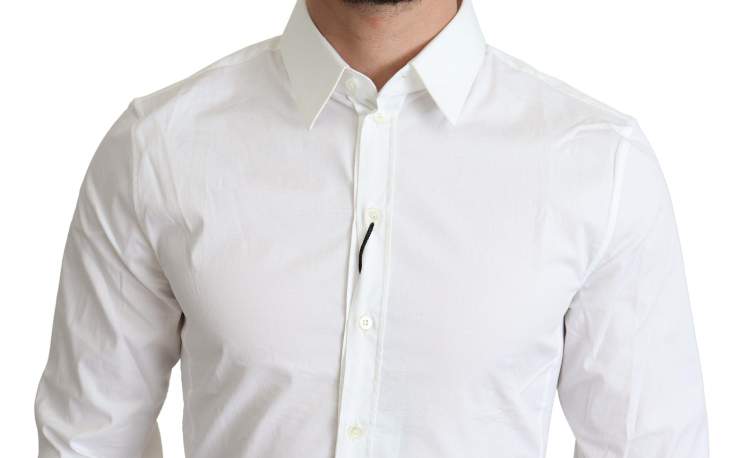 Chemise habillée SICILIA en coton stretch blanc Dolce & Gabbana pour homme