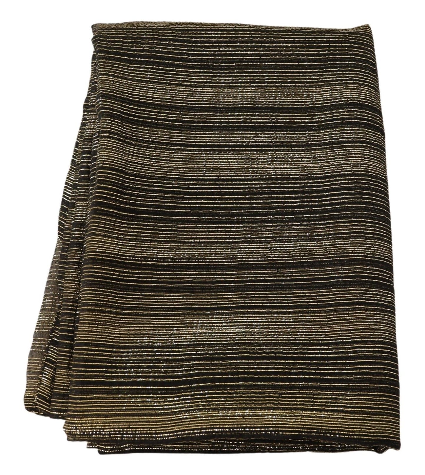 Foulard châle en soie stretch métallisé doré Dolce & Gabbana