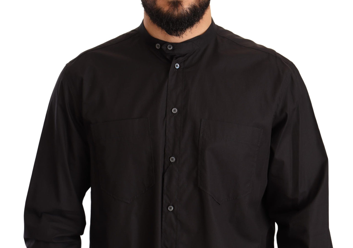 Chemise habillée noire Dolce & Gabbana 100 % coton
