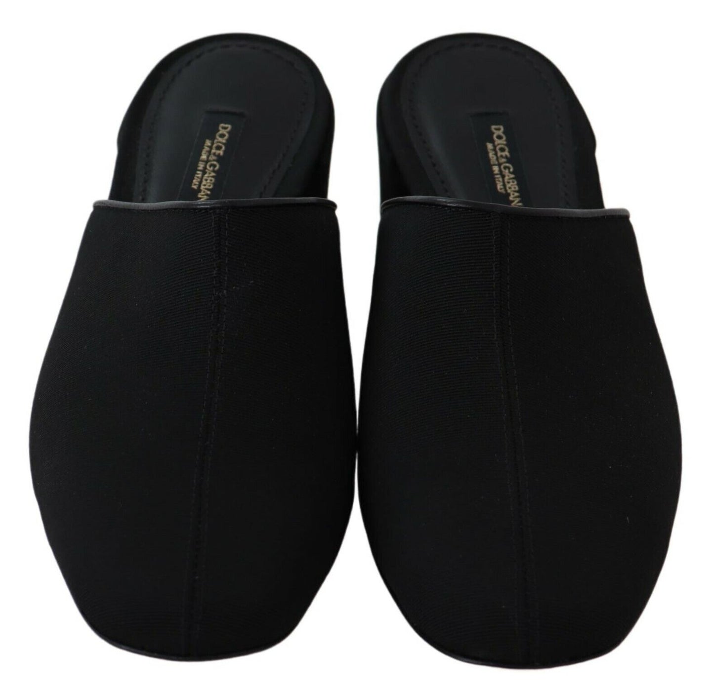 Sandales Dolce & Gabbana en gros-grain noir pour femme