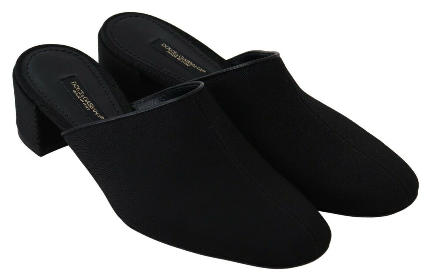 Sandales Dolce & Gabbana en gros-grain noir pour femme
