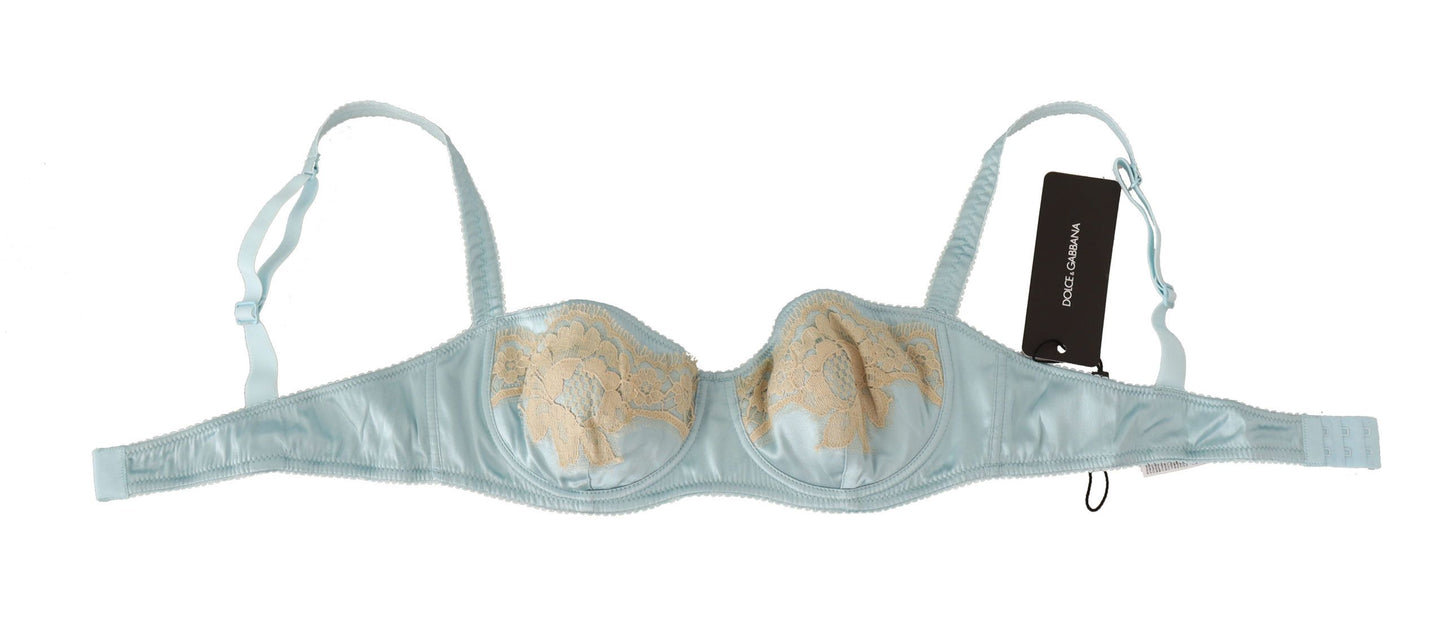 Soutien-gorge balconnet semi-rembourré bleu clair Dolce & Gabbana