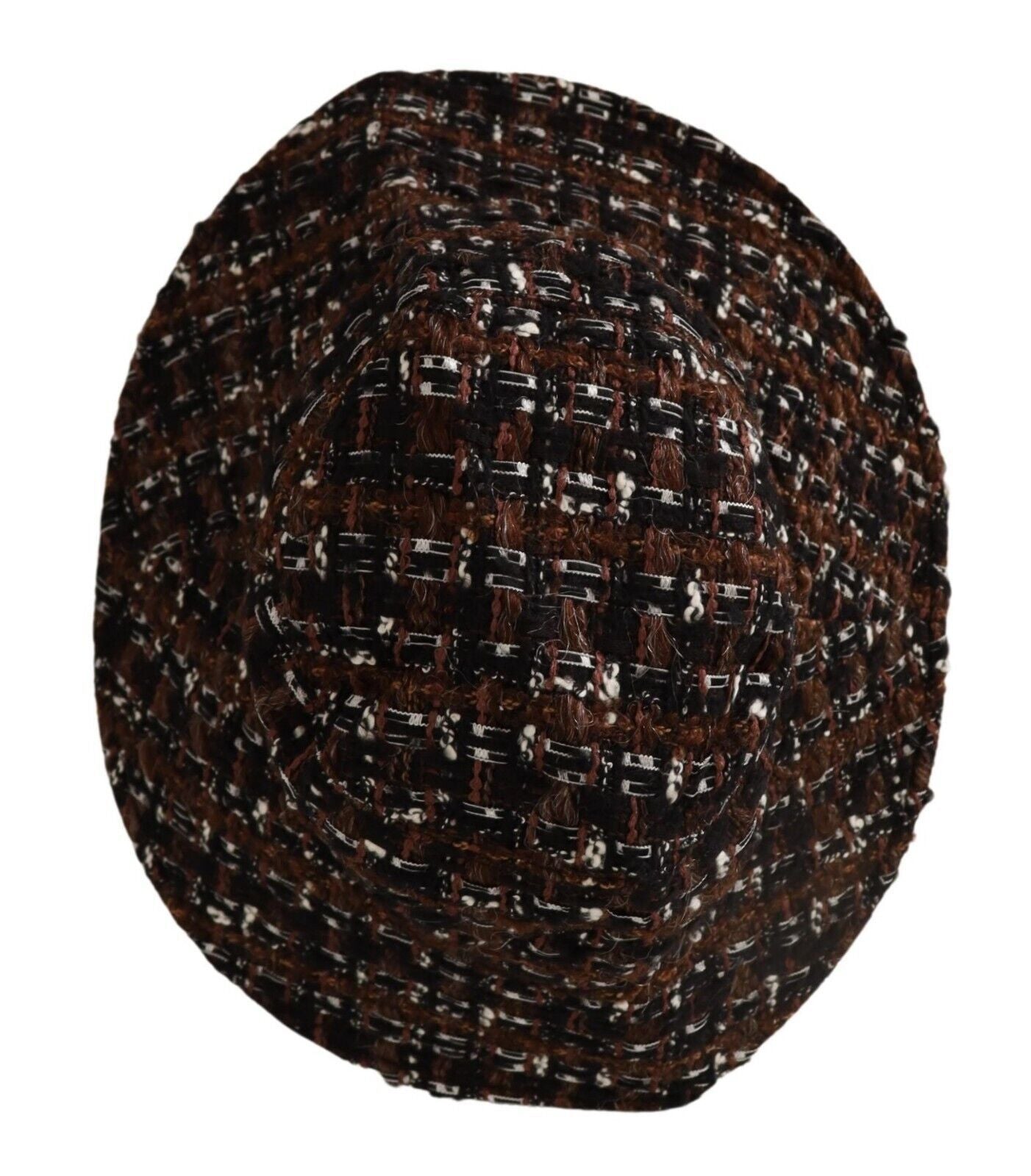 Chapeau seau à large bord en tissu tissé multicolore Dolce & Gabbana