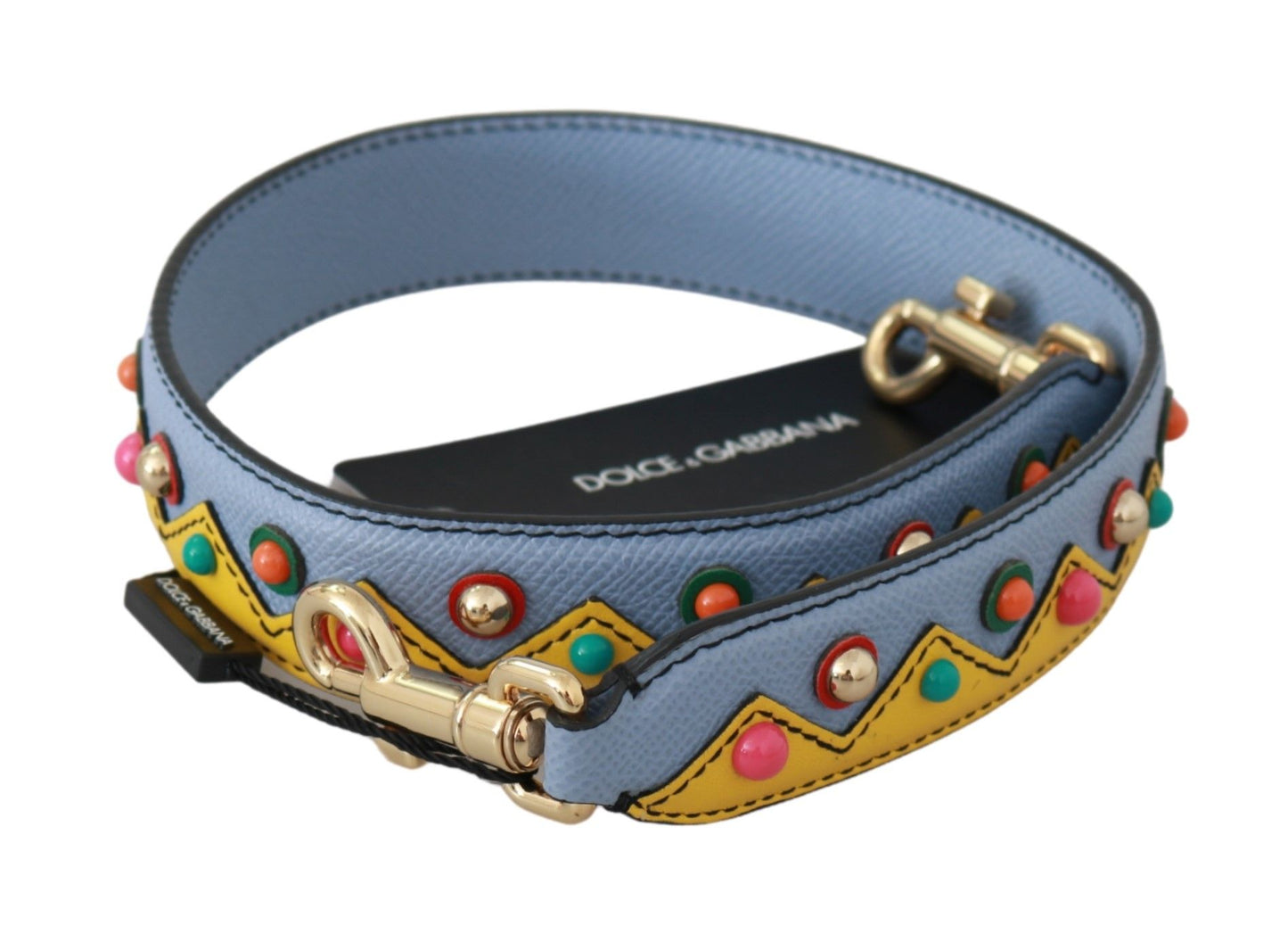 Bandoulière en cuir bleu pour sac à main Dolce & Gabbana