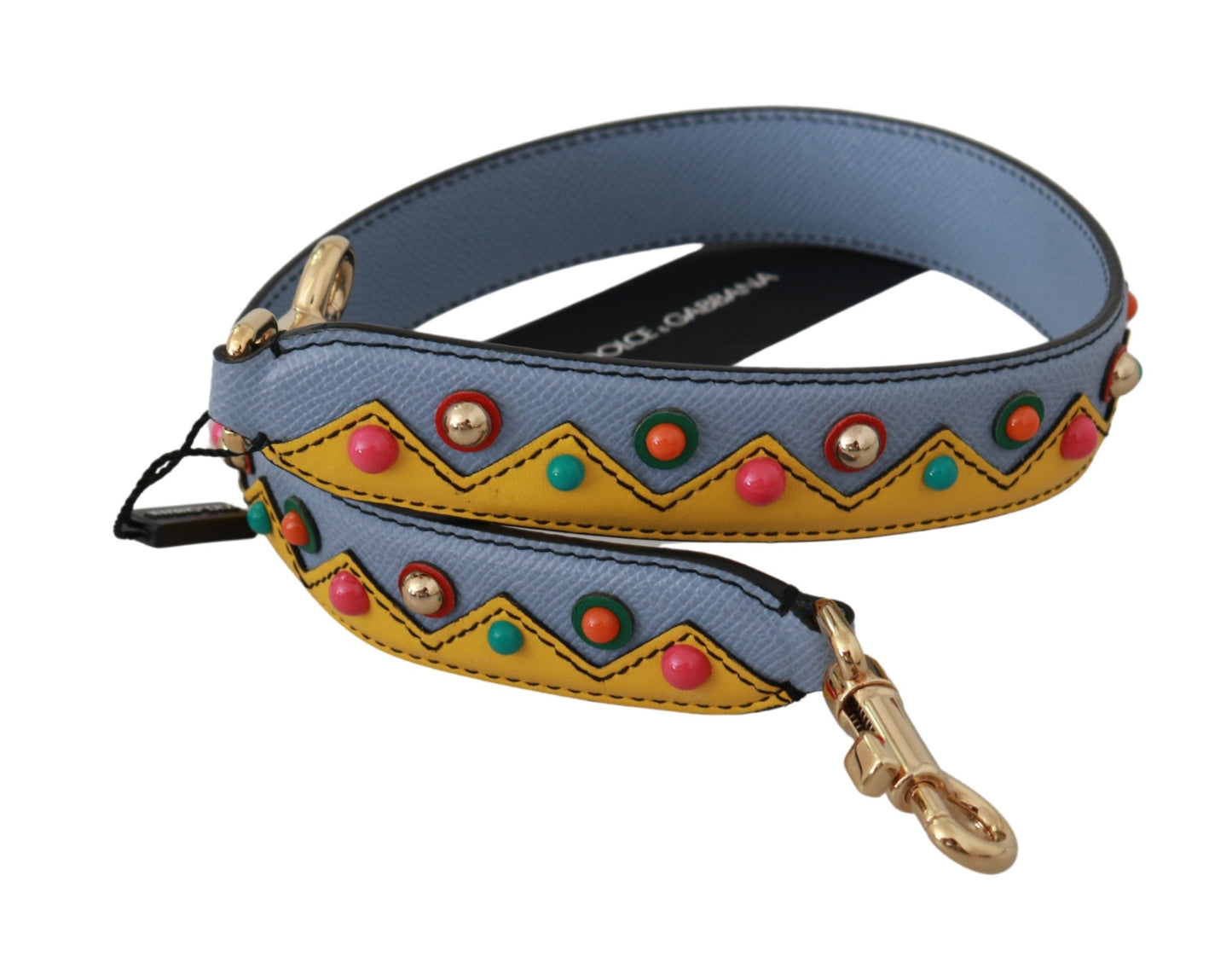Bandoulière en cuir bleu pour sac à main Dolce & Gabbana