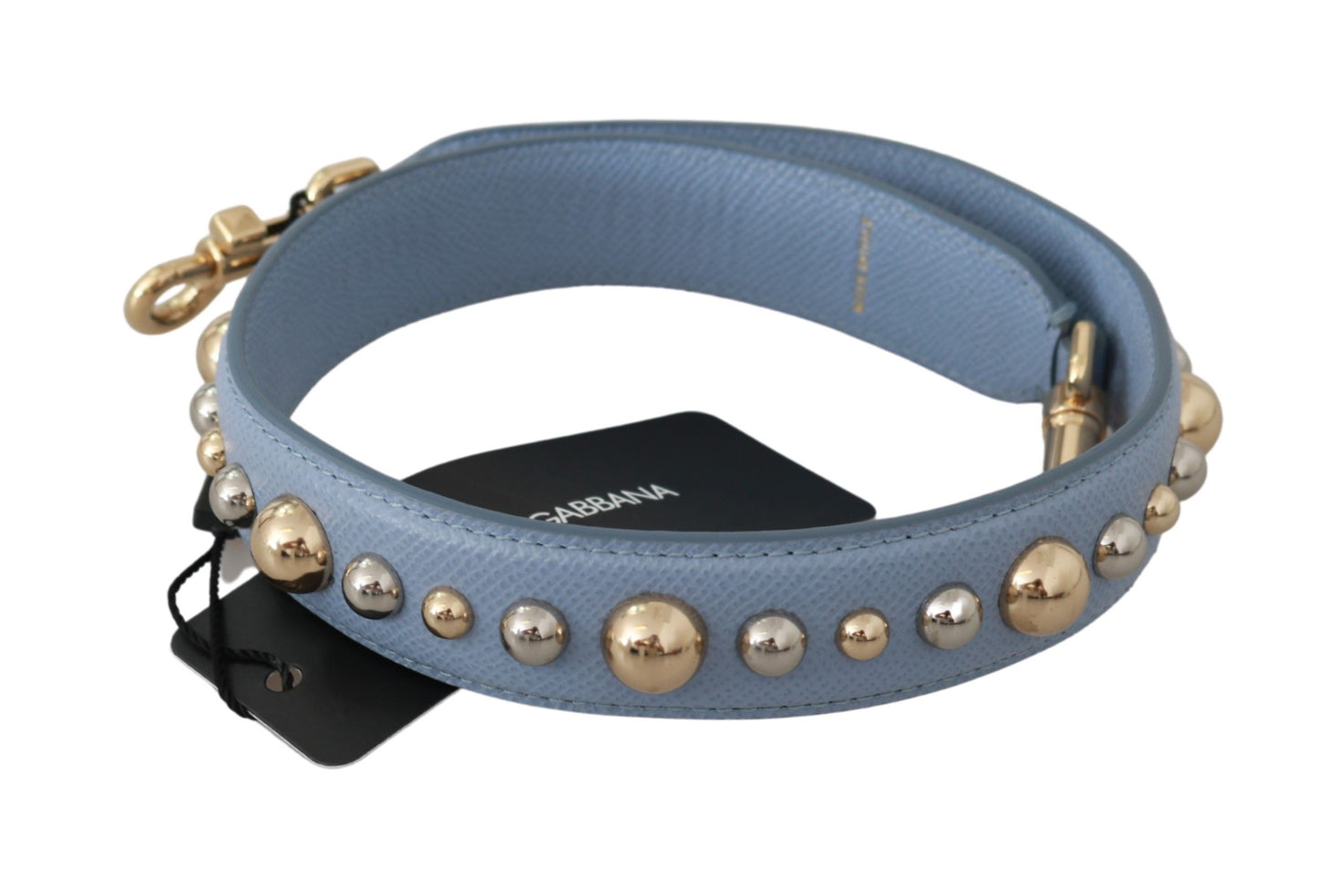 Bandoulière accessoire pour sac à main en cuir bleu Dolce & Gabbana