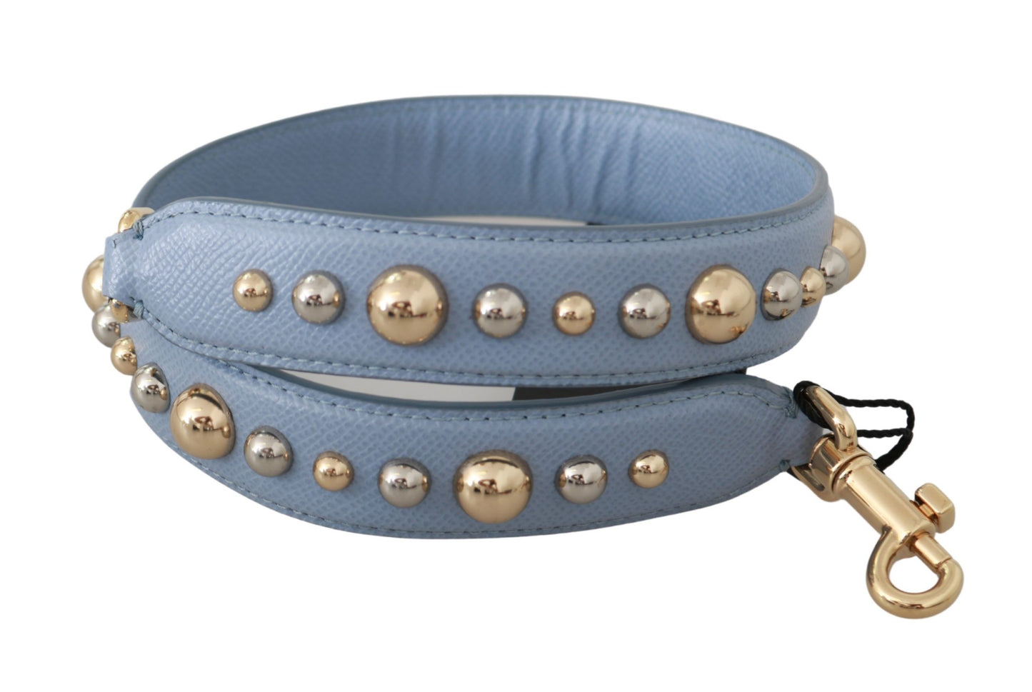 Bandoulière accessoire pour sac à main en cuir bleu Dolce & Gabbana