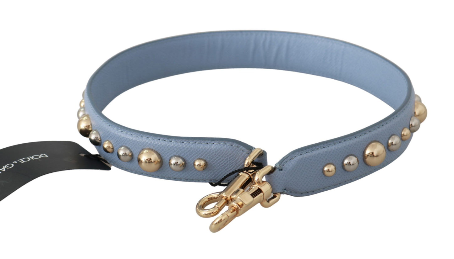 Bandoulière accessoire pour sac à main en cuir bleu Dolce & Gabbana