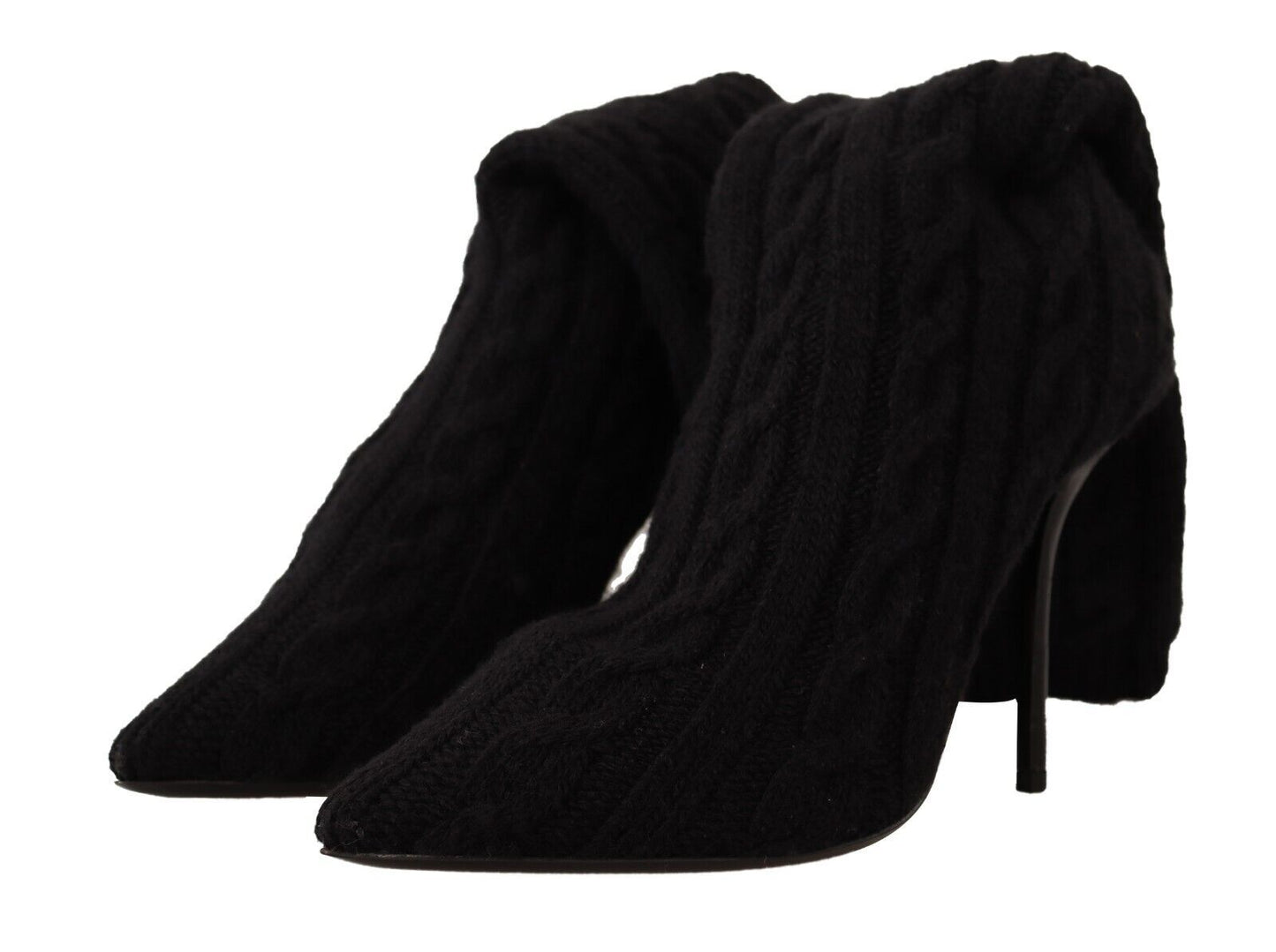 Bottines montantes noires extensibles Dolce & Gabbana