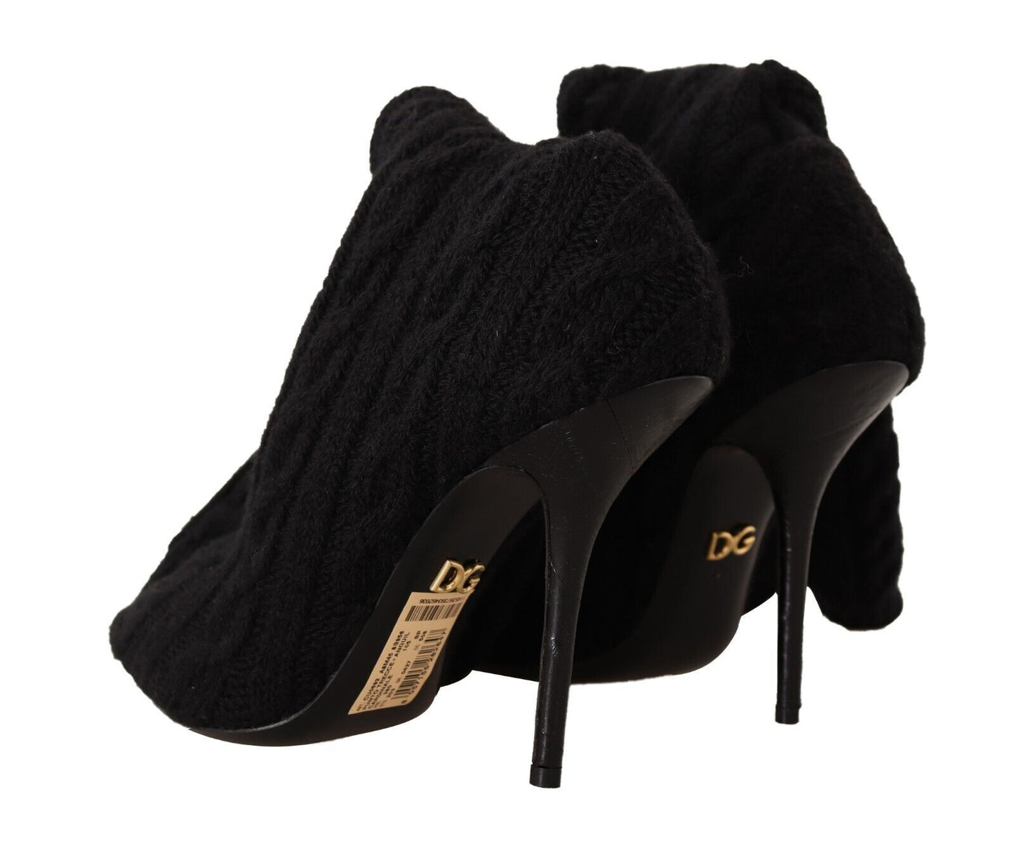 Bottines montantes noires extensibles Dolce & Gabbana