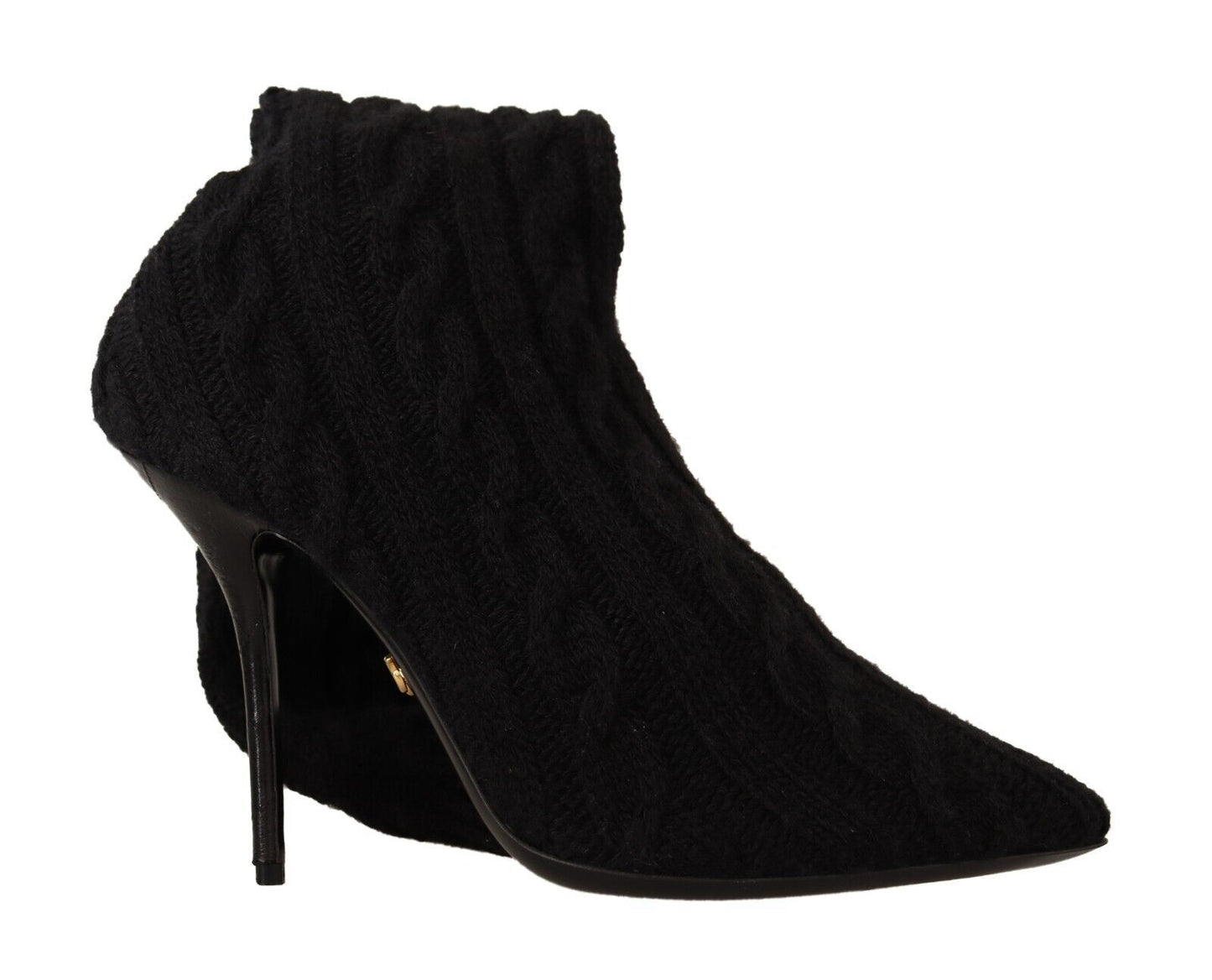 Bottines montantes noires extensibles Dolce & Gabbana
