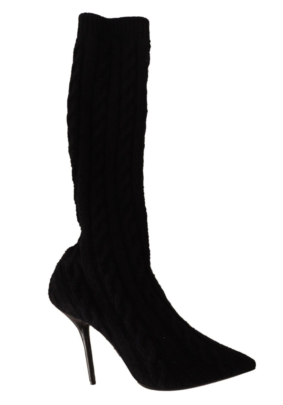 Bottines montantes noires extensibles Dolce & Gabbana