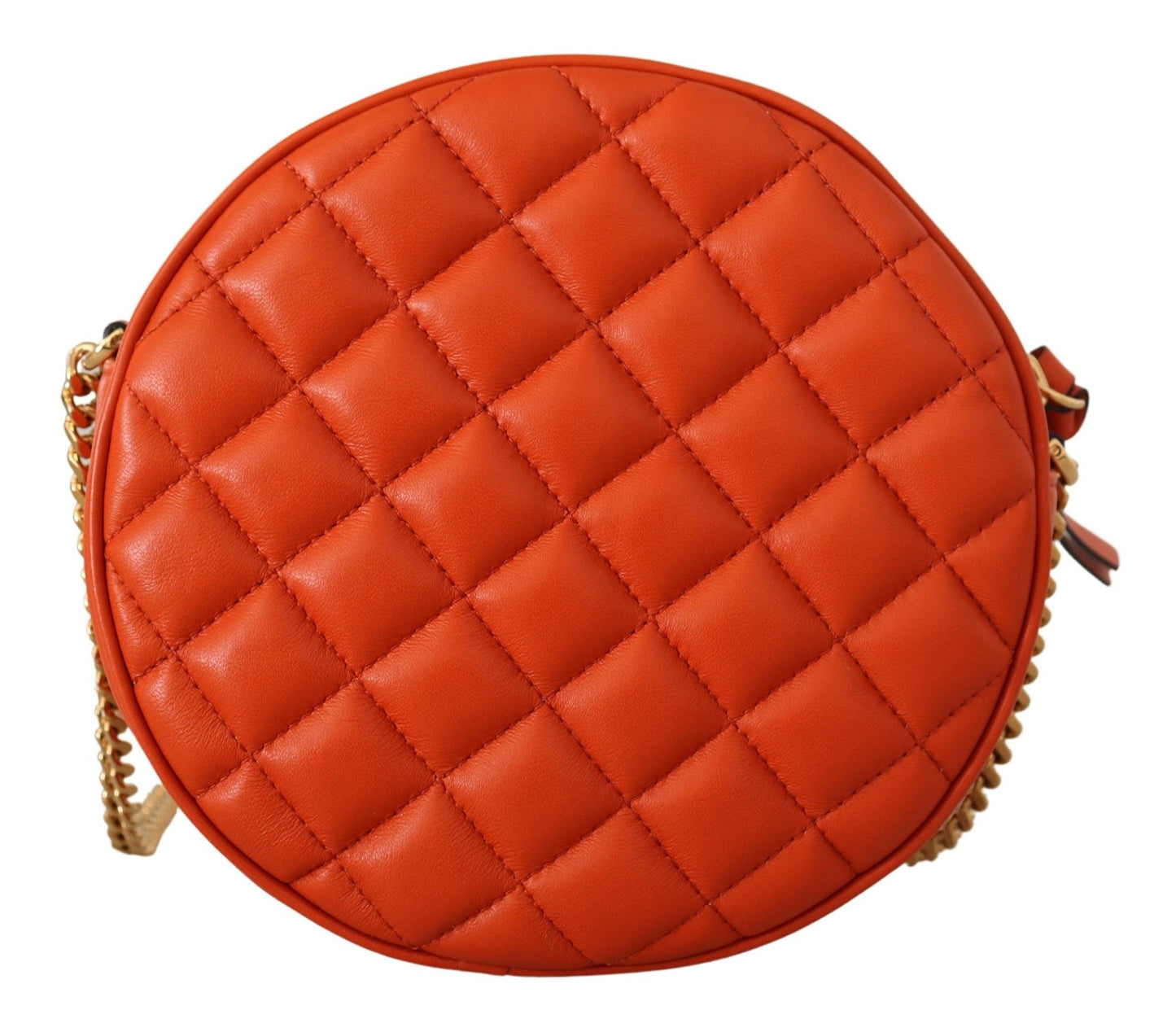 Sac bandoulière rond élégant en cuir nappa Versace