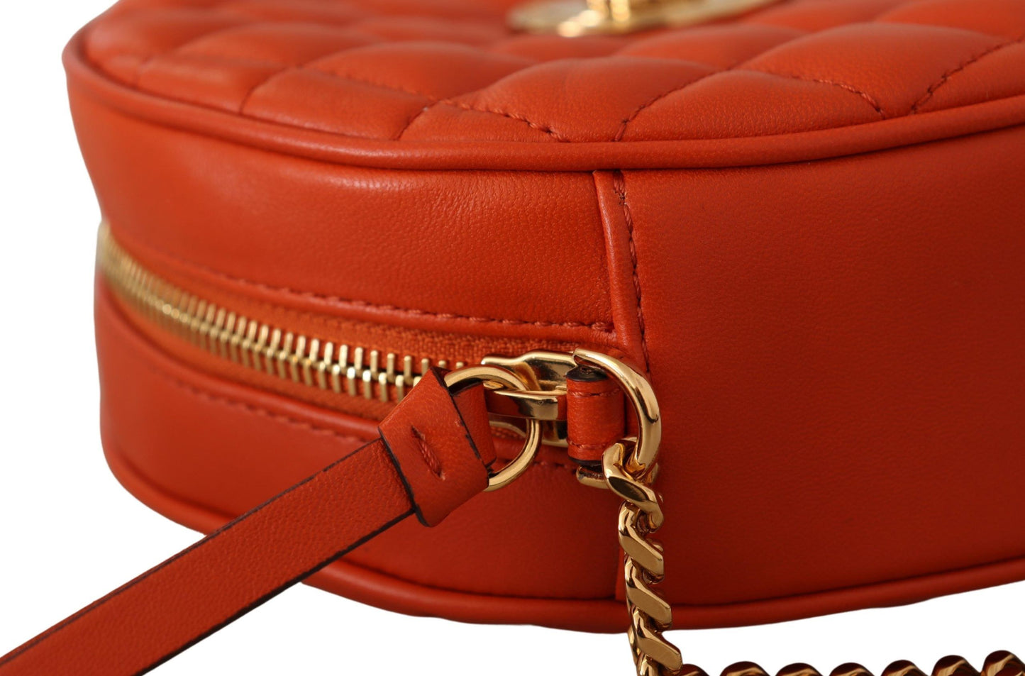 Sac bandoulière rond élégant en cuir nappa Versace