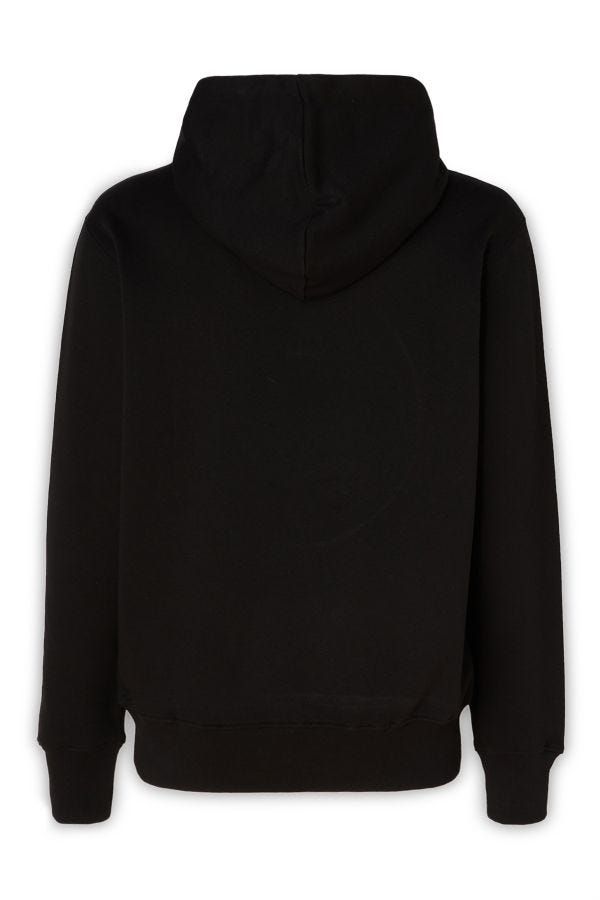 Versace Jeans – Atemberaubendes schwarzes Baumwoll-Sweatshirt mit Kapuze
