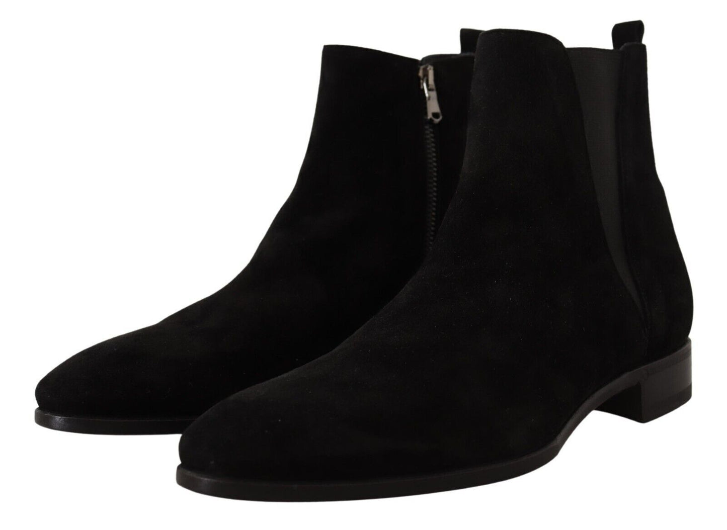 Bottines Chelsea en daim noir Dolce & Gabbana pour homme