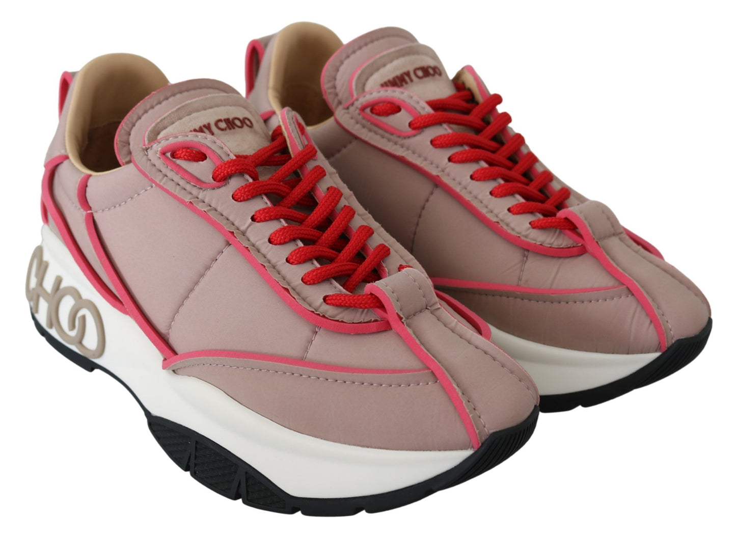 Jimmy Choo Ballet Pink Chic gepolsterte Sneakers