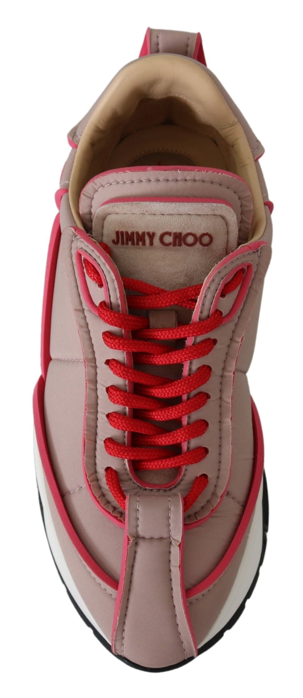 Jimmy Choo Ballet Pink Chic gepolsterte Sneakers