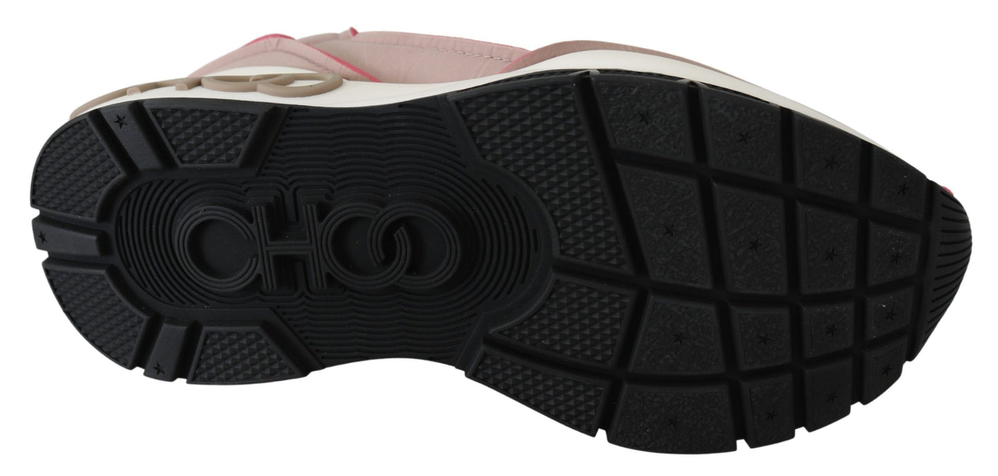 Jimmy Choo Ballet Pink Chic gepolsterte Sneakers