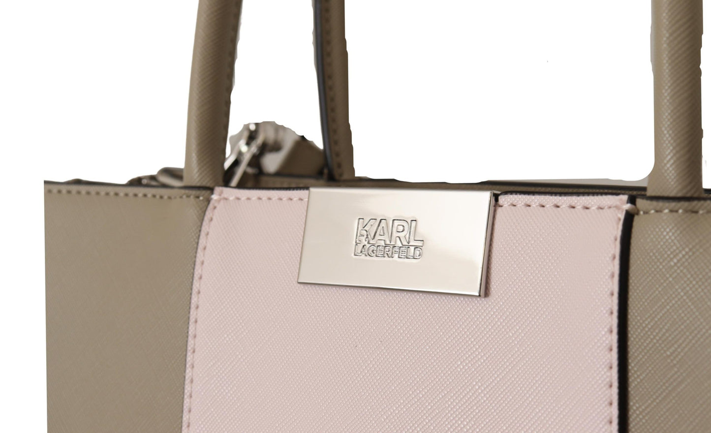 Karl Lagerfeld – Elegante, salbeigrüne Tote-Umhängetasche