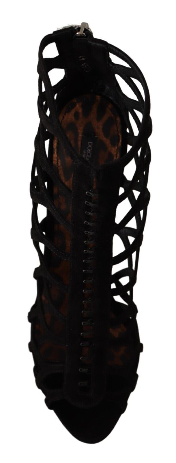 Sandales à talons aiguilles Dolce & Gabbana en daim noir Bette