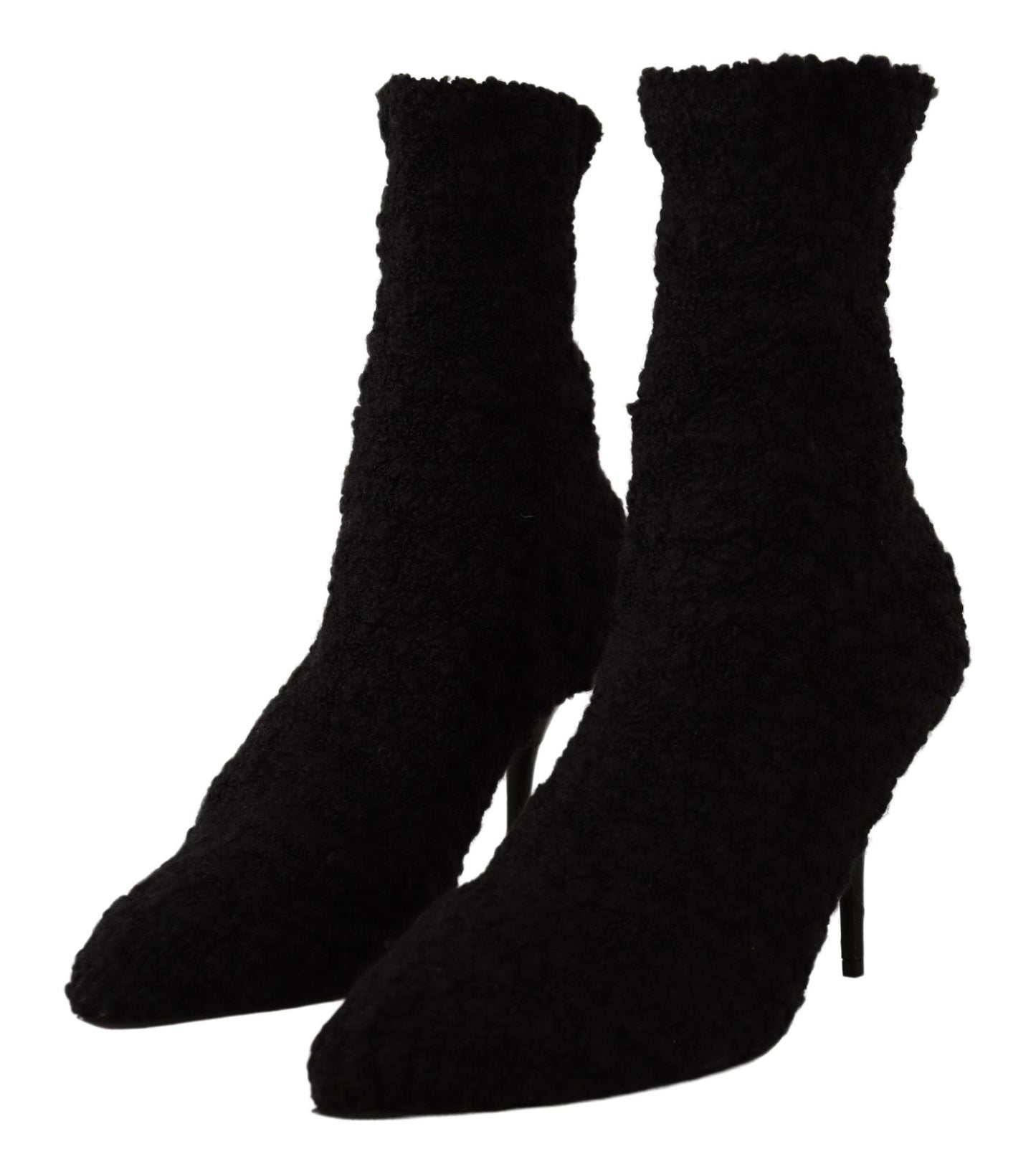 Bottes mi-mollet noires à talons aiguilles Dolce & Gabbana pour femme