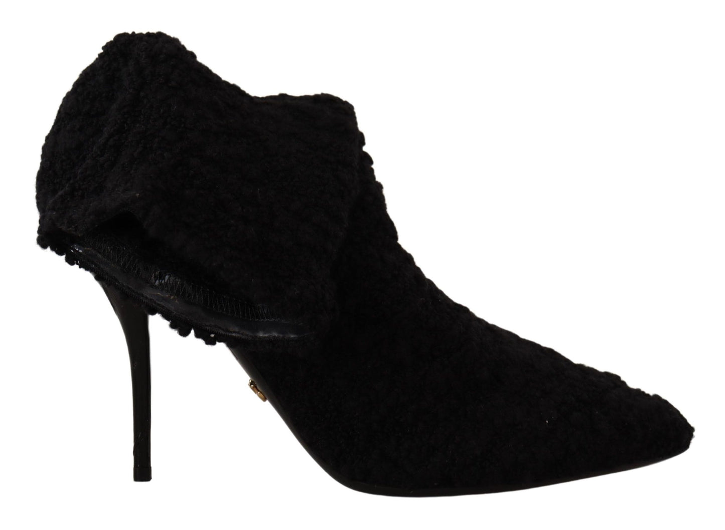 Bottes mi-mollet noires à talons aiguilles Dolce & Gabbana pour femme