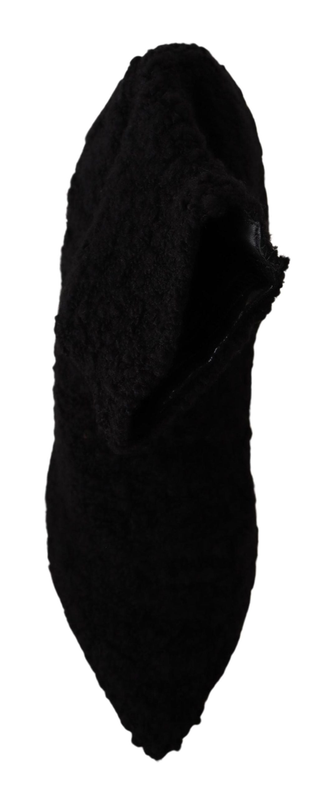 Bottes mi-mollet noires à talons aiguilles Dolce & Gabbana pour femme
