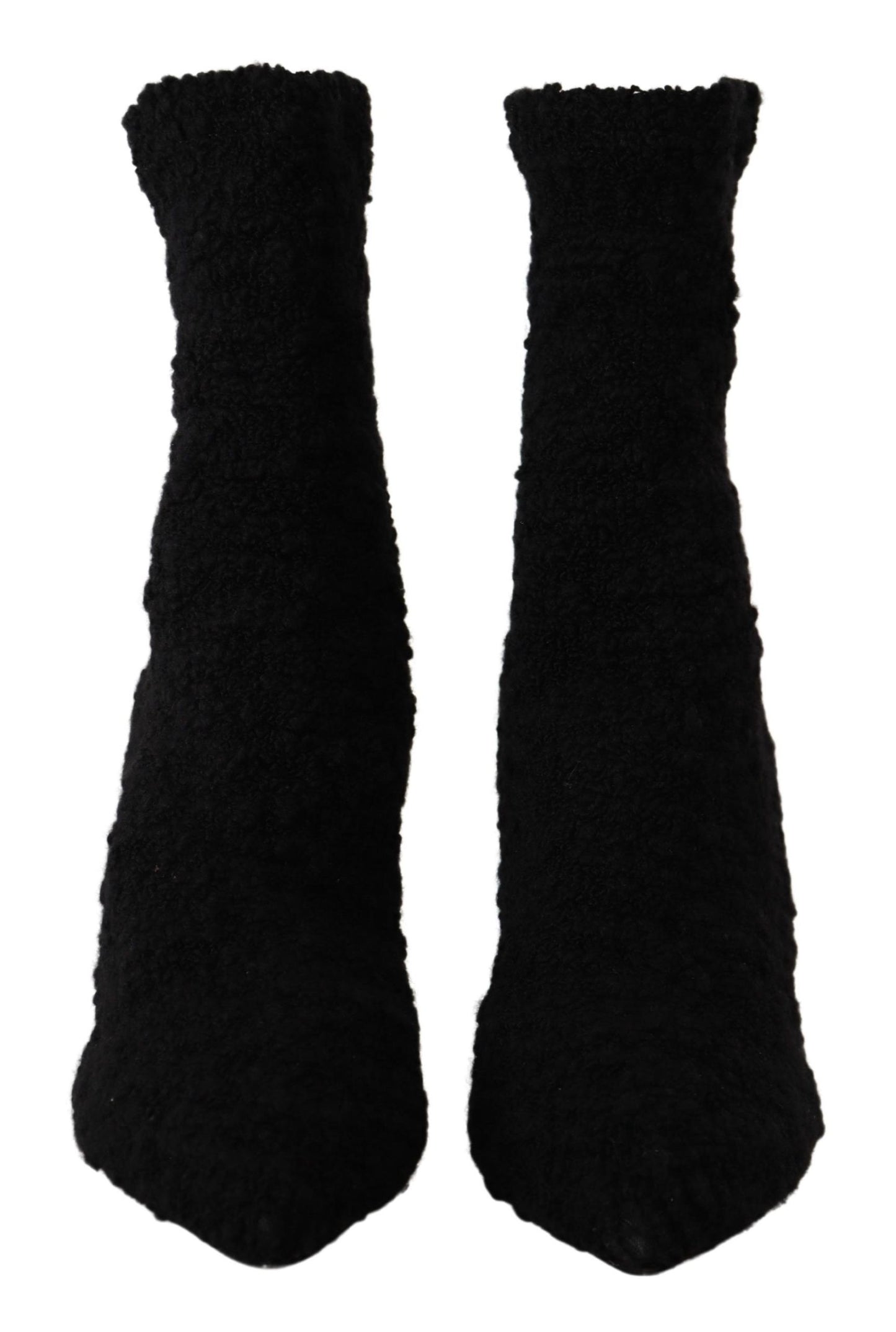 Bottes mi-mollet noires à talons aiguilles Dolce & Gabbana pour femme