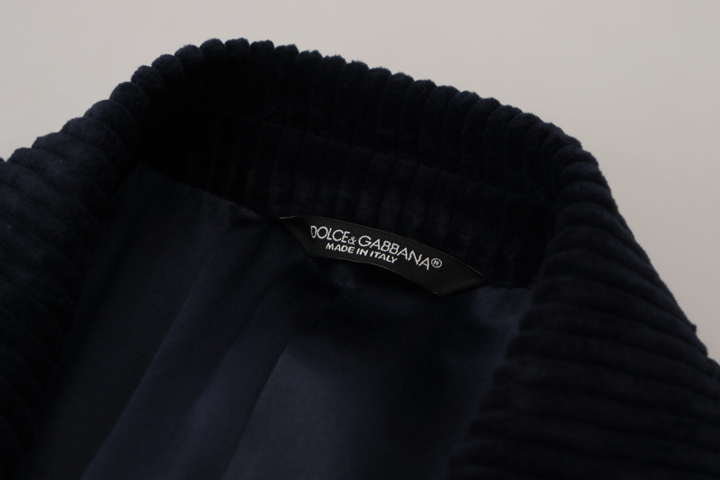 Dolce & Gabbana Cardigan en coton noir Manteau long Veste pour homme