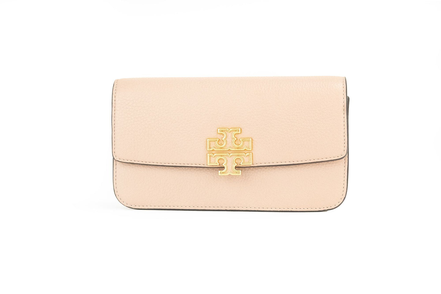 Tory Burch – Kleine Umhängetasche „Britten Meadowsweet“ aus Leder mit Kettenriemen