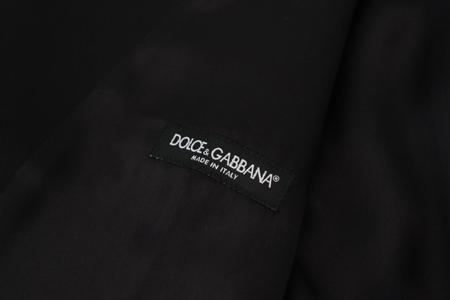Gilet de soirée en laine vierge noire Dolce & Gabbana