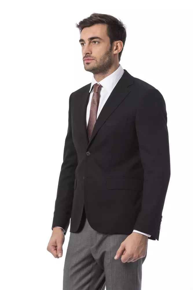 Billionaire Italian Couture Herrenblazer aus schwarzer Wolle