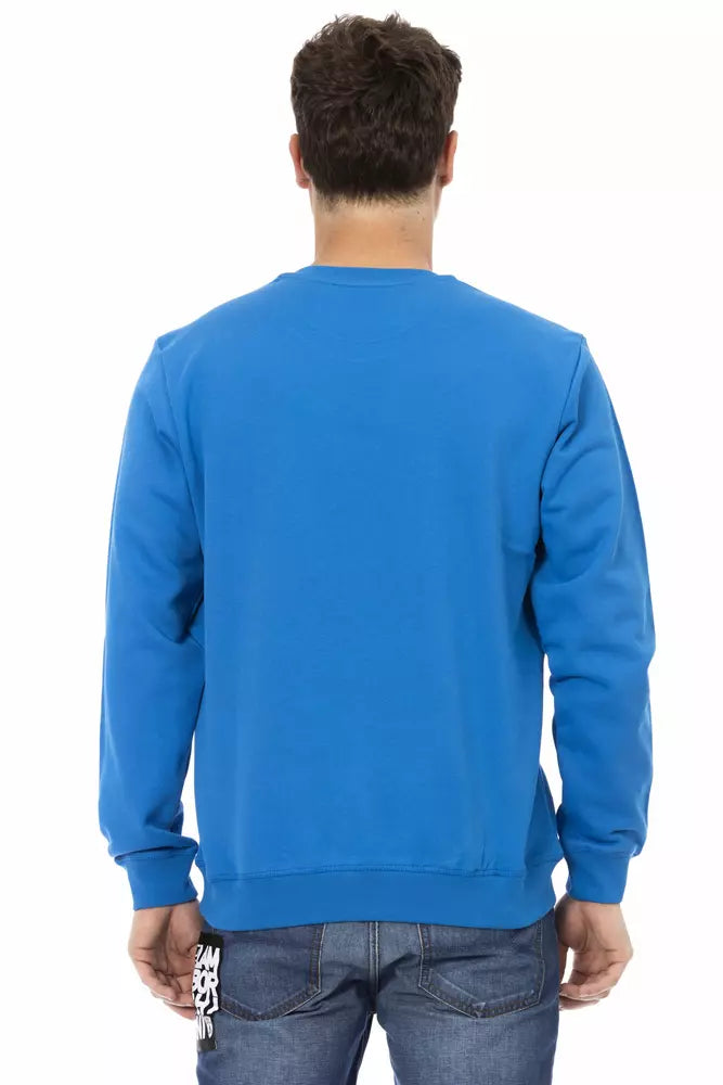 Pull homme en coton bleu Automobili Lamborghini
