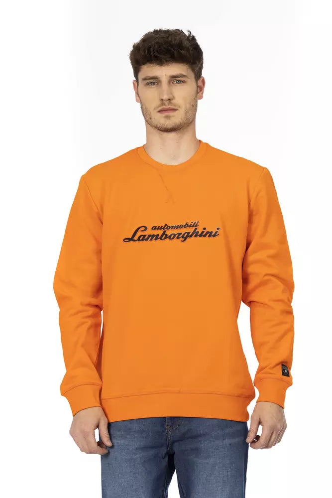 Automobili Lamborghini Pull Homme Coton Orange