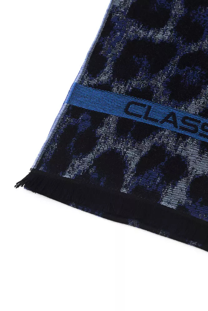 Cavalli Class Blauer Wollschal für Herren